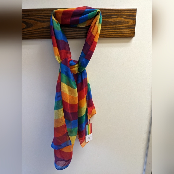 NWT WOKEN RAINBOW SCARF - Picture 2 of 7